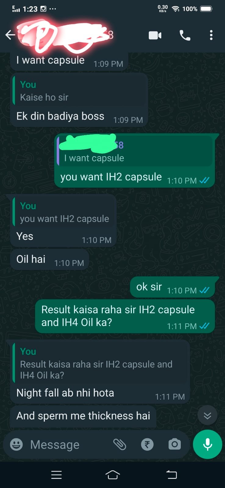 IH4 penis oil