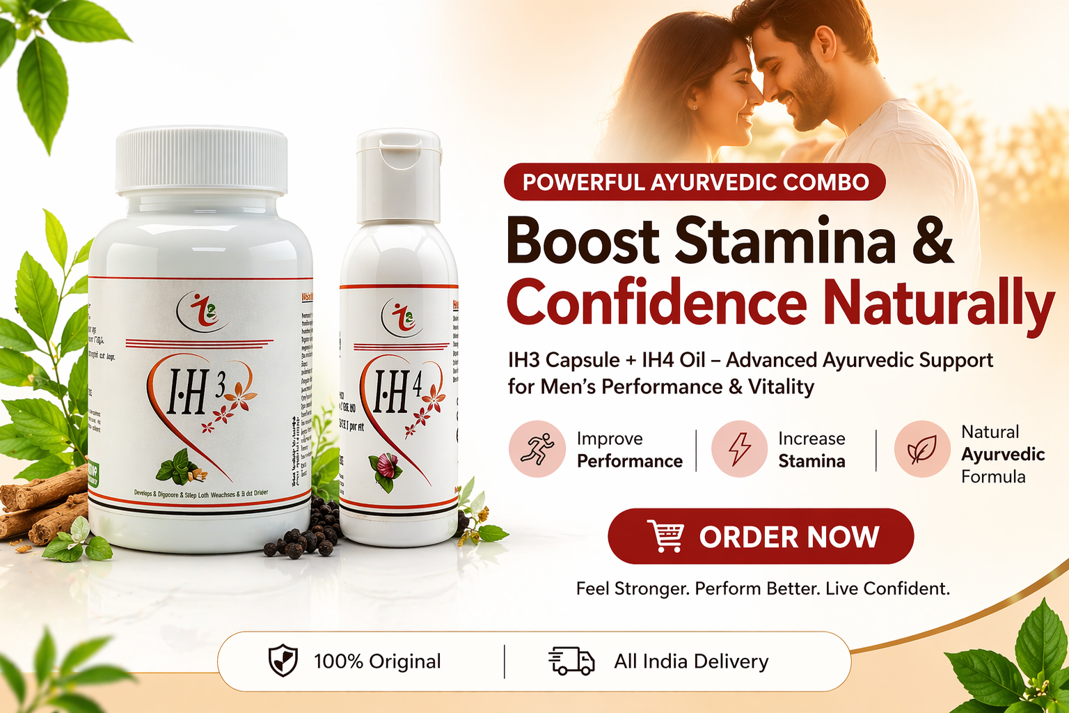Original IH3 Capsule Ayurvedic Men Wellness Capsule India